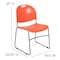 Flash Furniture Orange Plastic Stack Chair RUT-188-OR-GG - alternate 7